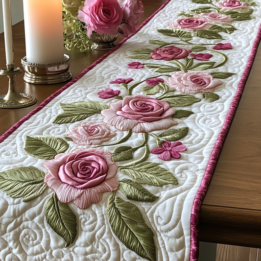 Spring Kiss Quilted Table Runner NCU0VH5497