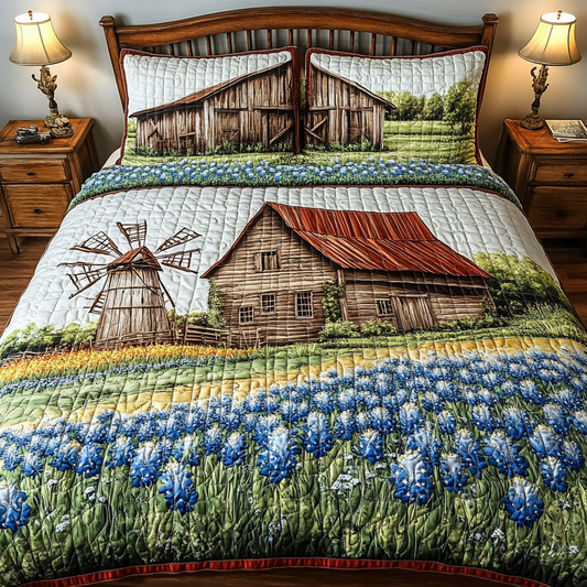 Spring Meadow 3-Piece Quilted Bedding Set NCU0DK7108