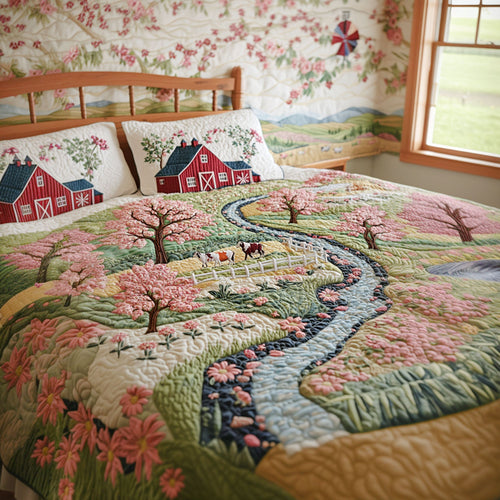 Spring Meadow 3-Piece Quilted Bedding Set NCU0PT6571