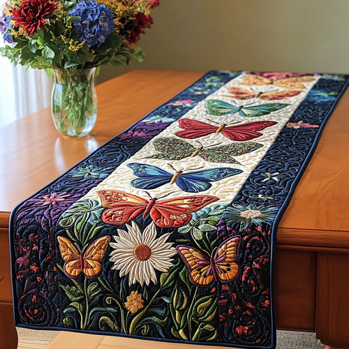 Spring Meadow Delight Quilted Table Runner NCU0VL1120