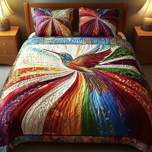 Spring Melody 3-Piece Quilted Bedding Set NCU0VH2216