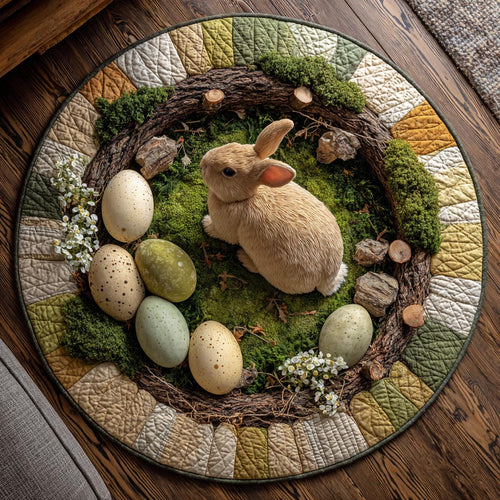 Spring Nest Quilted Round Mat NCU0DV9392