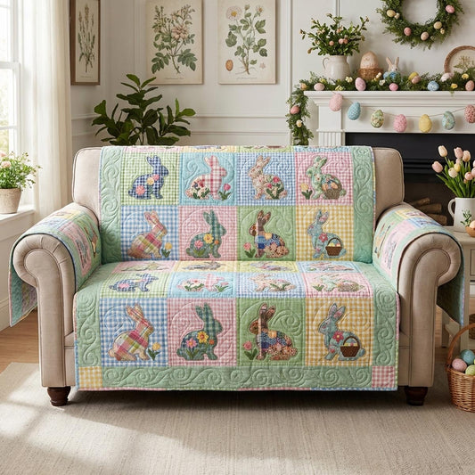 Spring Patch Quilted Sofa Cover NCU0DV9425