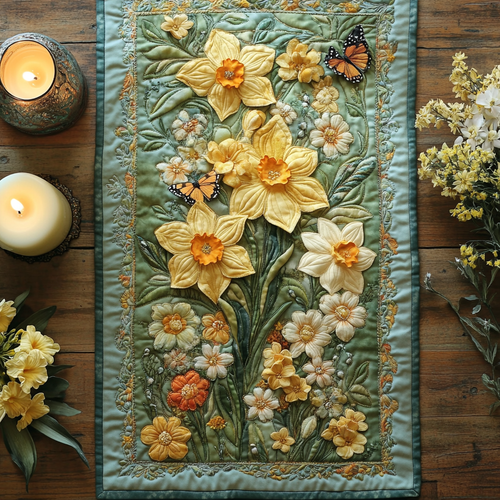 Spring Promise Quilted Table Runner NCU0DV4174