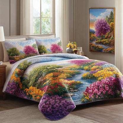 Spring River 3-Piece Quilted Bedding Set NCU0VL3151