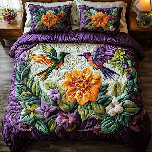 Spring Serenade 3-Piece Quilted Bedding Set NCU0VH2440