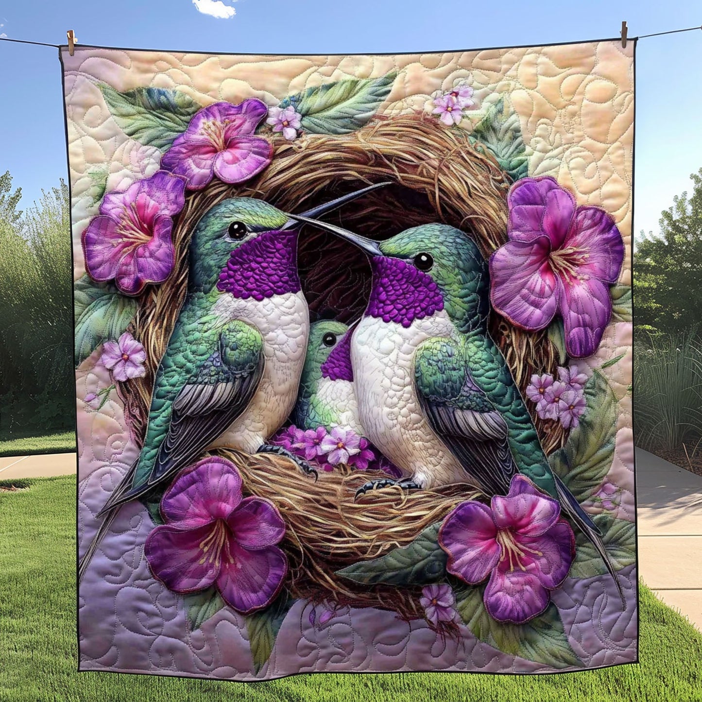 Spring Serenade Quilted Blanket NCU0NT5428