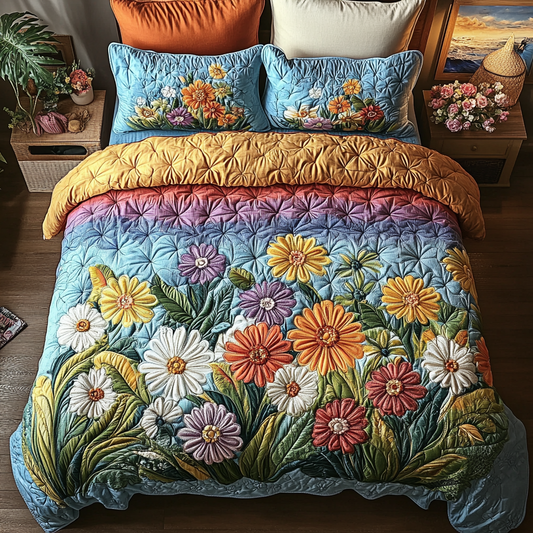 Spring Slumber 3-Piece Quilted Bedding Set NCU0VH5380