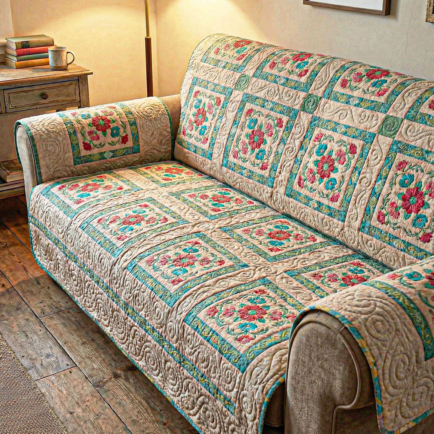 Spring Touch Quilted Sofa Cover NCU0TD2400