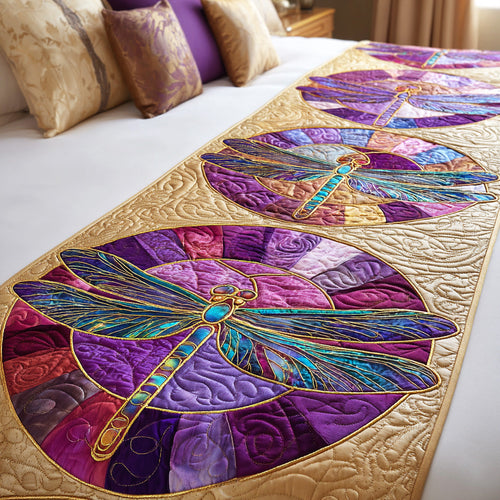 Spring Wing Dreams Quilted Bed Runner NCU0TD1578