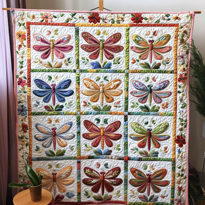 Spring Wing Elegance Quilted Blanket NCU0PT3515