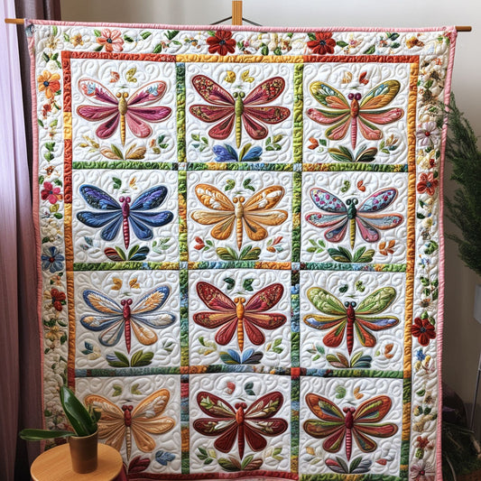 Spring Wing Elegance Quilted Blanket NCU0PT3515