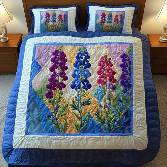 Spring in Bloom 3-Piece Quilted Bedding Set NCU0NT6472