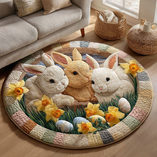 Springtime Bunny Nest Round Carpet NCU0NT12203