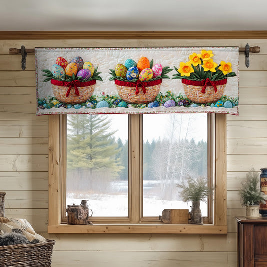 Springtime Easter Display Quilted Valance NCU0NT4517