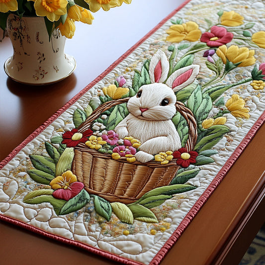 Springtime Egg Hunt Quilted Table Runner NCU0NT4819