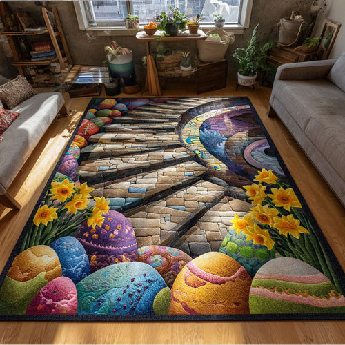 Springtime Egg Trail Area Rug NCU0PT11363