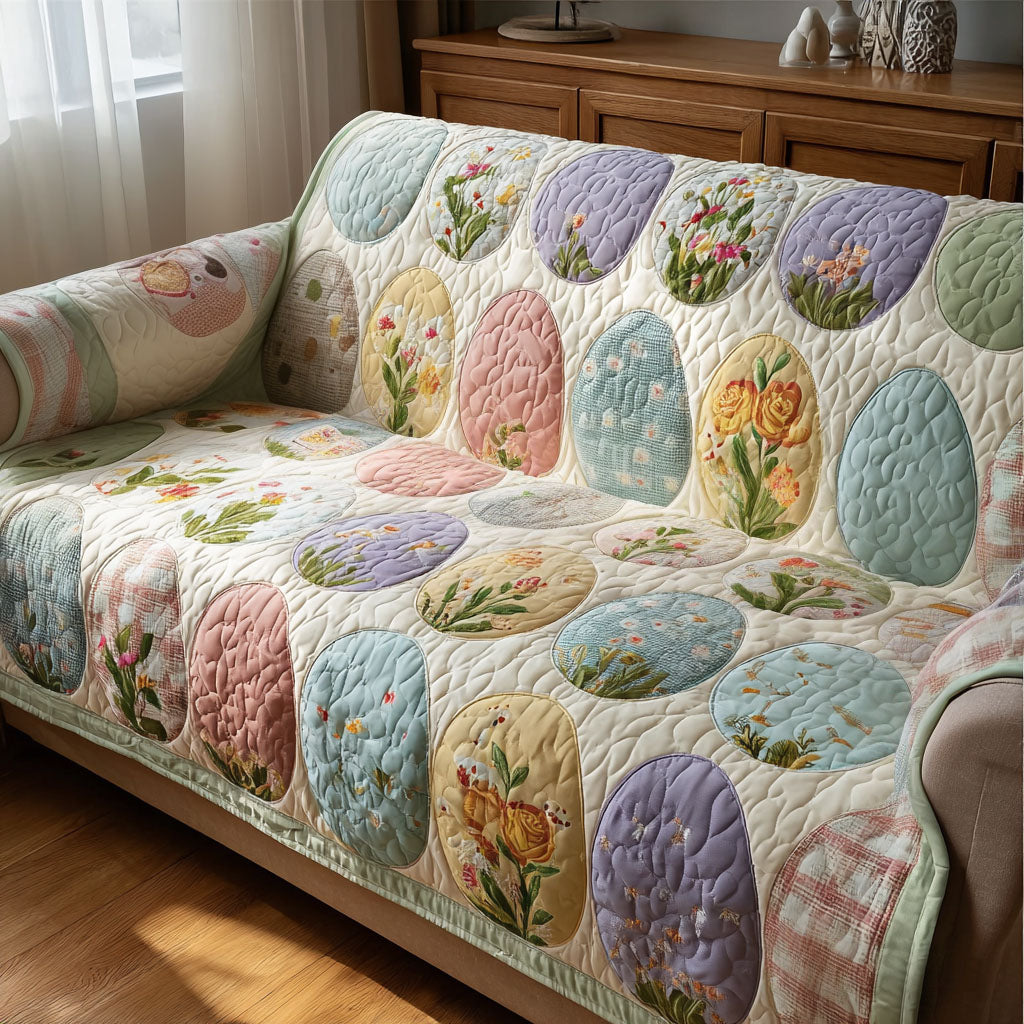 Springtime Jubilee Quilted Sofa Cover NCU0PT11382