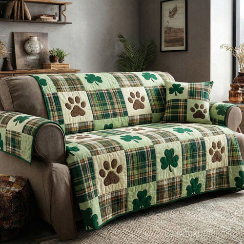 Springtime Lucky Quilted Sofa Cover NCU0NT12219