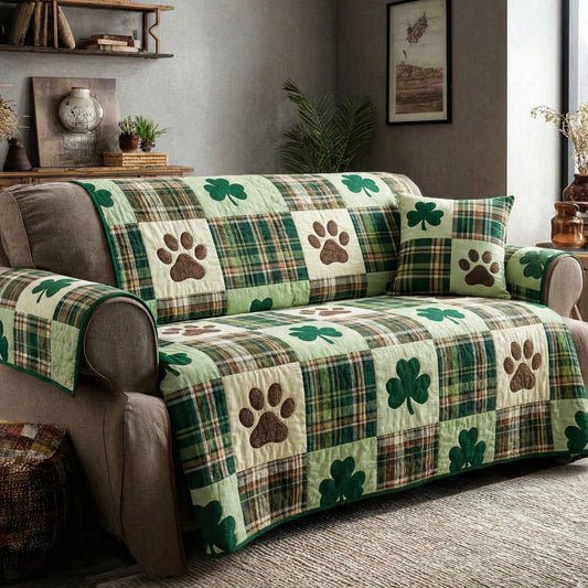 Springtime Lucky Quilted Sofa Cover NCU0NT12219