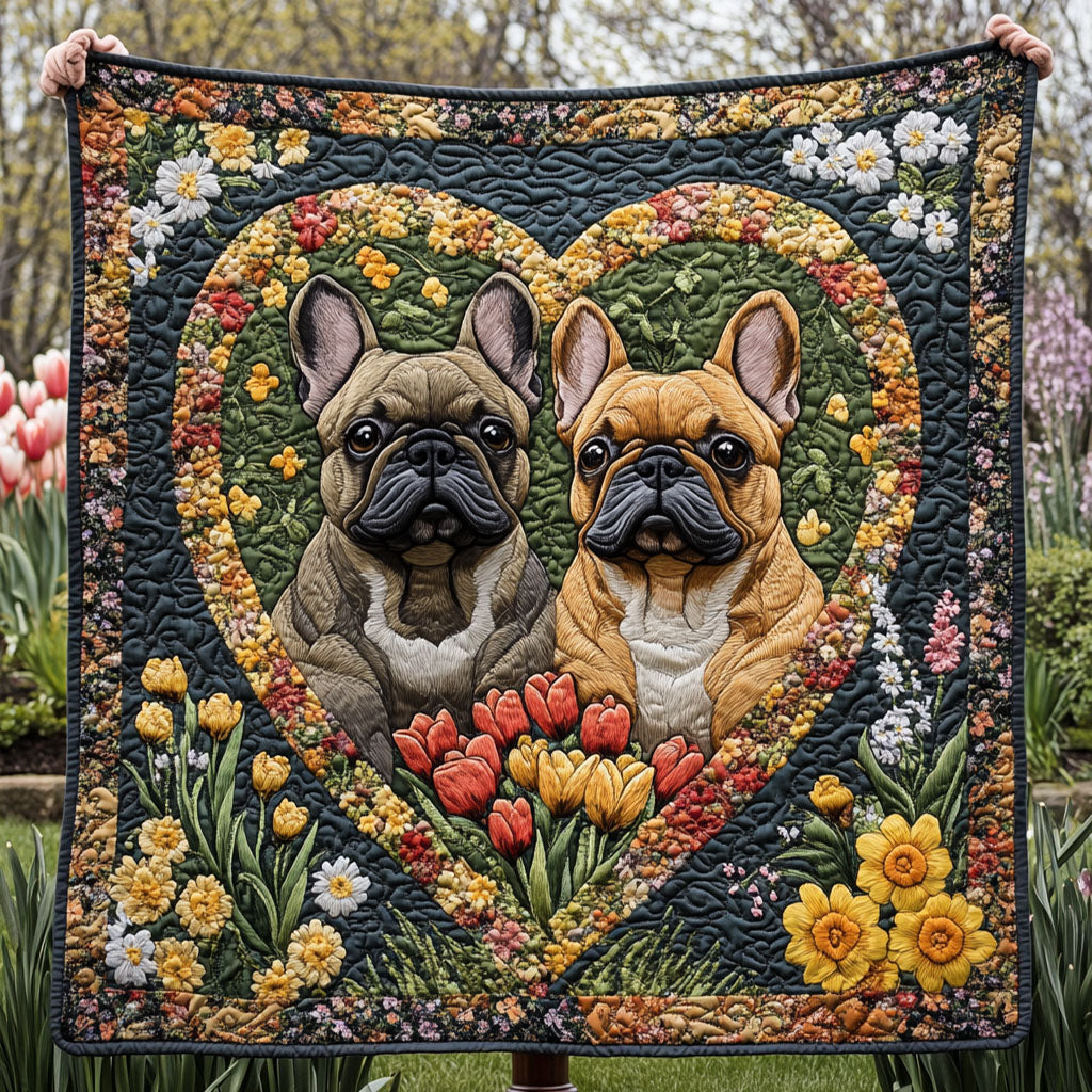 Springtime Snouts Quilted Blanket NCU0PT2868