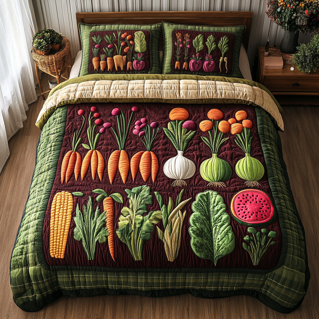 Sprout Dreams 3-Piece Quilted Bedding Set NCU0VH3547