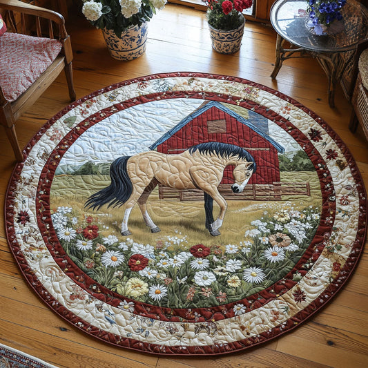 Stable Dreams Quilted Round Mat NCU0PT6620