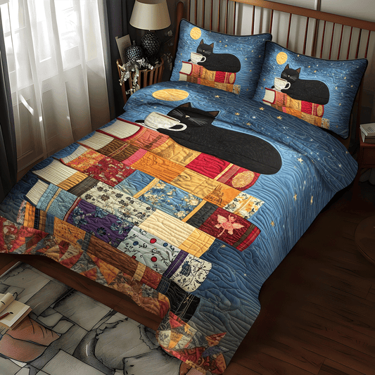 Stacked Stories 3-Piece Quilted Bedding Set NCU0TL1073