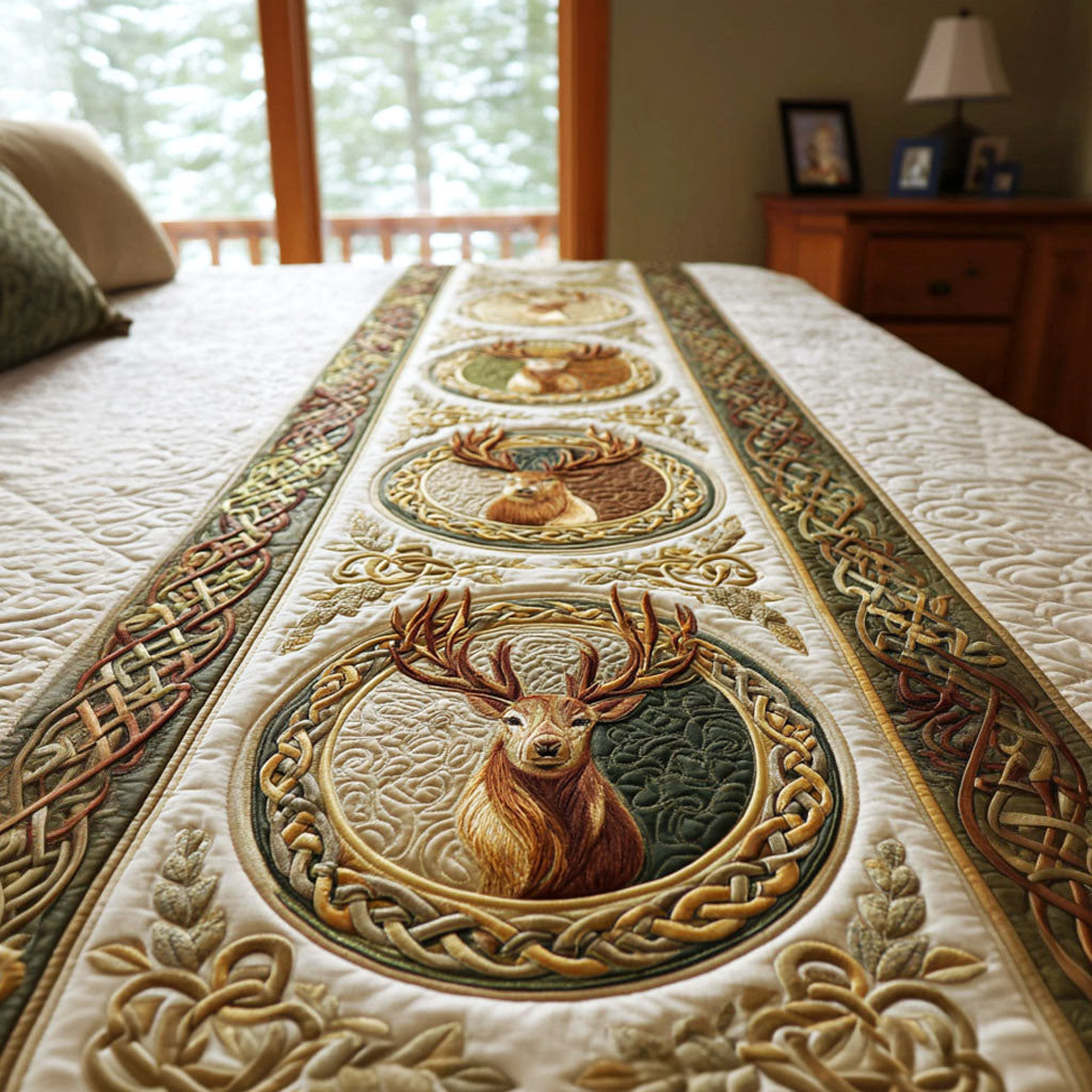Stag Reverie Quilted Bed Runner NCU0TV1237