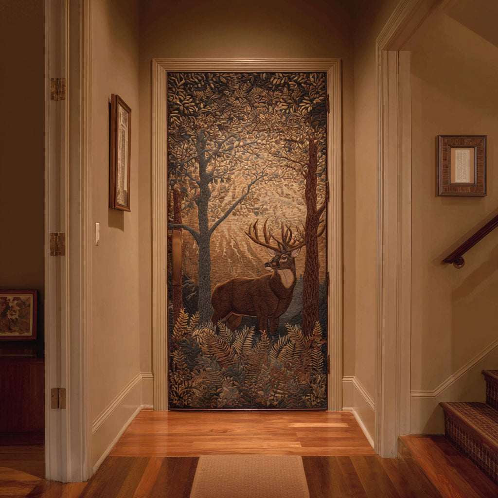Stag Valley Quilted Door Cover NCU0DV8859