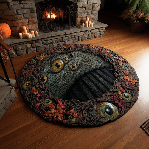 Stairway of Souls Quilted Round Mat NCU0PT11869