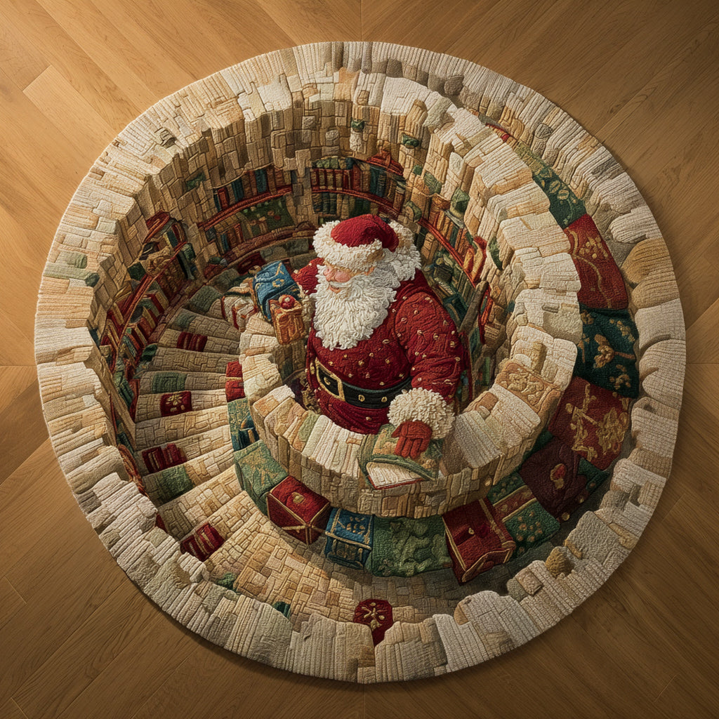 Stairway to Santa Claus Round Carpet NCU0HH1241