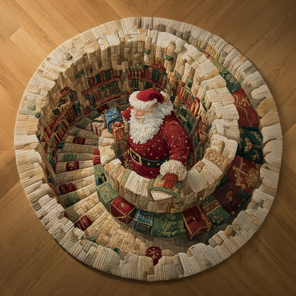 Stairway to Santa Claus Round Carpet NCU0HH1241