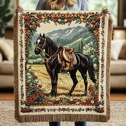 Stallion Glory Woven Sofa Blanket NCU0VH3479