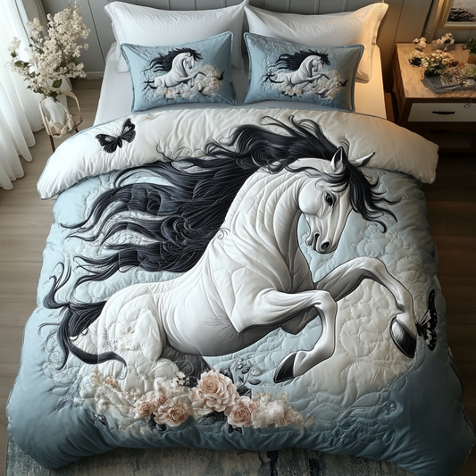 Stallion Serenity 3-Piece Quilted Bedding Set NCU0DV2540