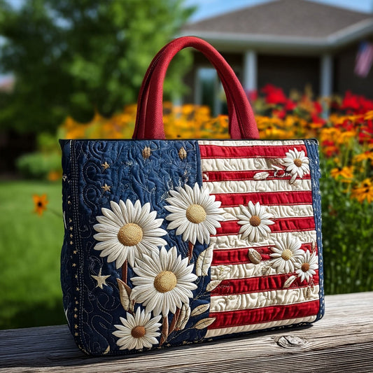 Star-Spangled Beauty Quilted Tote Bag NCU0PT8189