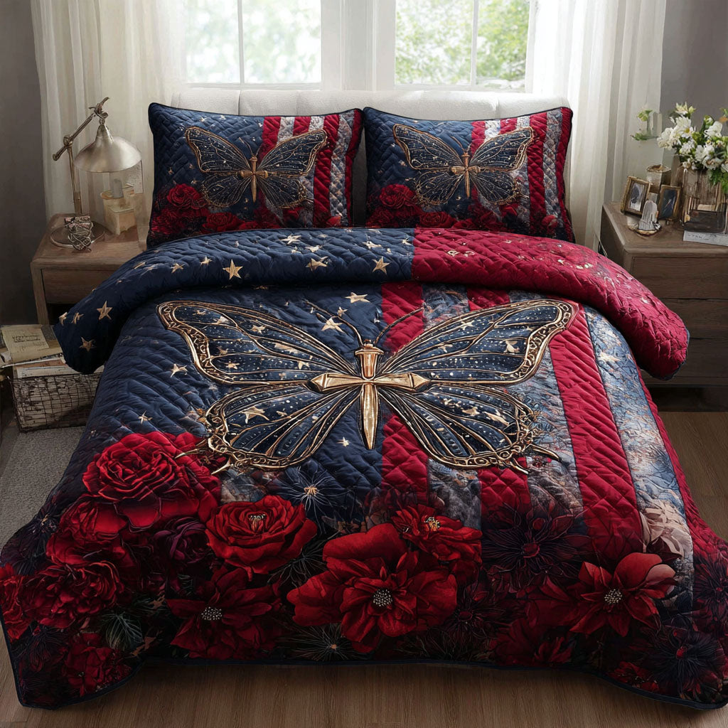 Star Butterfly 3-Piece Quilted Bedding Set NCU0DK12197