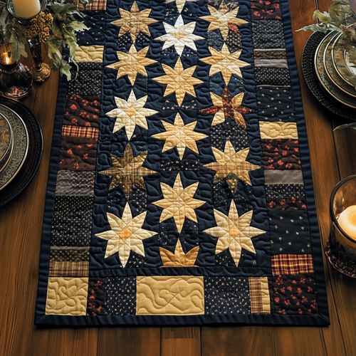 Star Elegance Quilted Table Runner NCU0VH2899