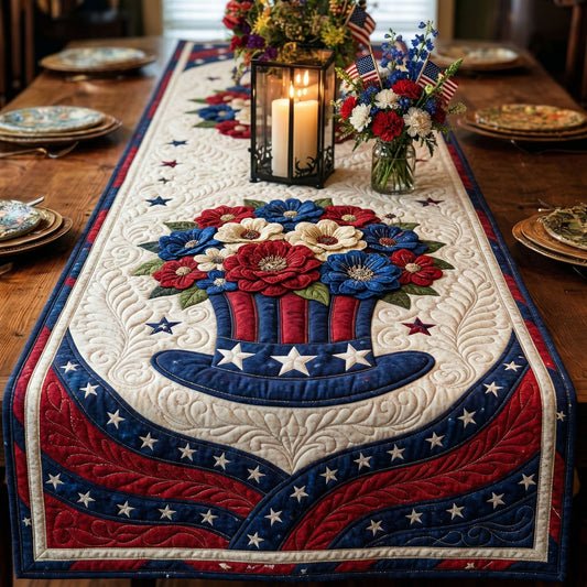 Star Garden Quilted Table Runner NCU0NT12434
