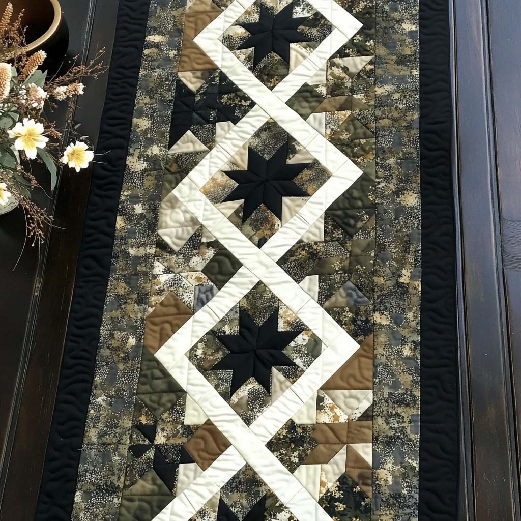 Star Honor Quilted Table Runner NCU0NT7703