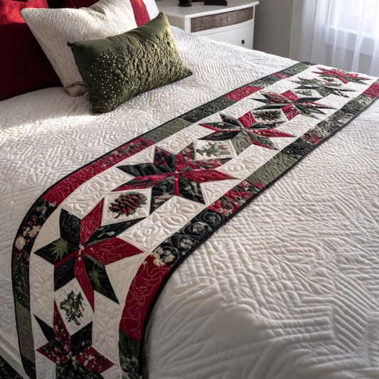 Star Shine Quilted Bed Runner NCU0NT9607