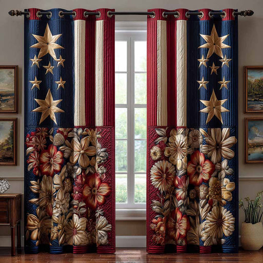 Star Spangled Quilted Curtains NCU0XD2313
