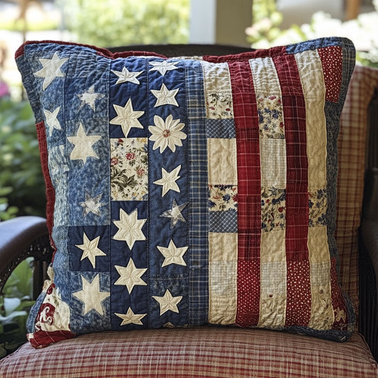 Star Spangled Quilted Pillow Case NCU0PT7706