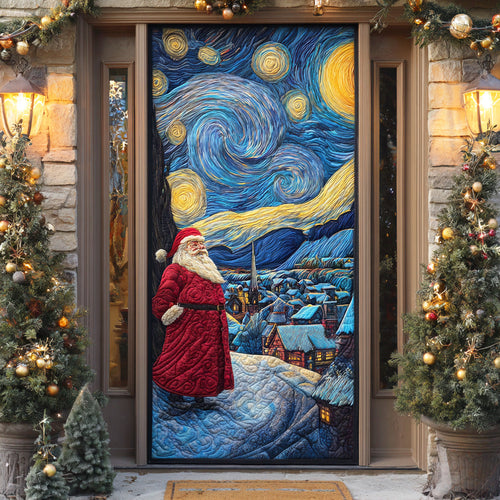 Star Swirl Noel Quilted Door Cover NCU0TD1776