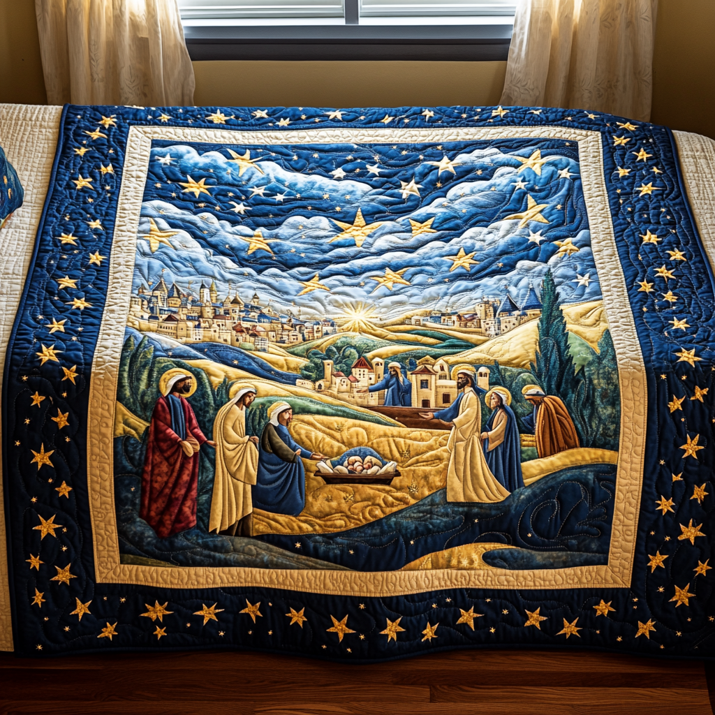 Star of Bethlehem Quilted Blanket NCU0DV1147