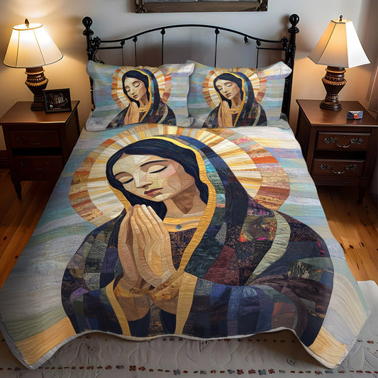 Star of Devotion 3-Piece Quilted Bedding Set NCU0PT2531