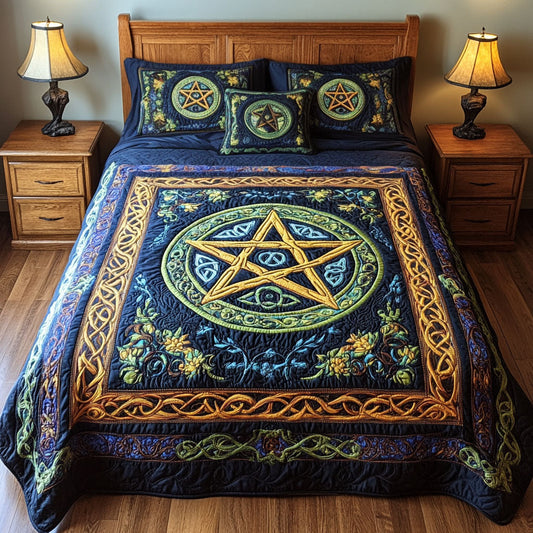 Star of the Elements 3-Piece Quilted Bedding Set NCU0PT3304