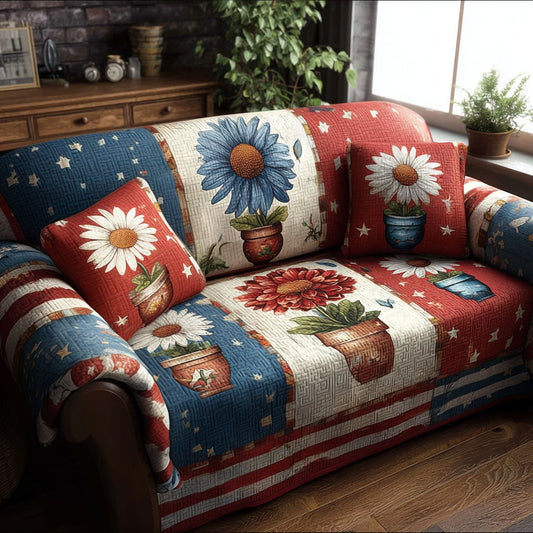 Starbound Garden Quilted Sofa Cover NCU0PT11336