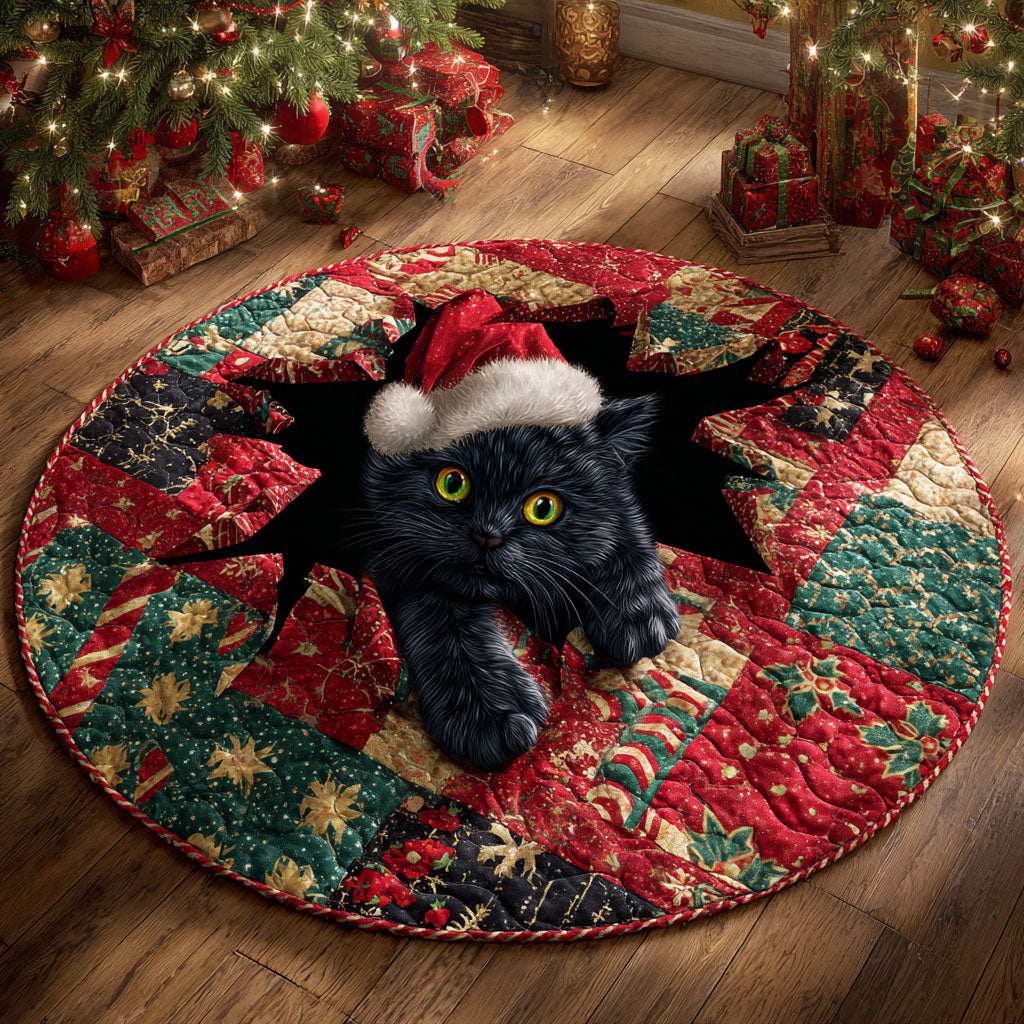 Starburst Hideaway Quilted Round Mat NCU0TV1108