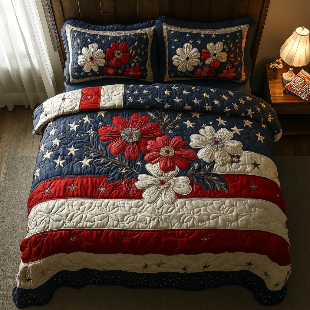 Starburst Pride 3-Piece Quilted Bedding Set NCU0DV6543